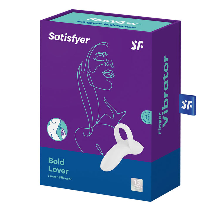 Satisfyer Bold Lover Finger Vibrator – White