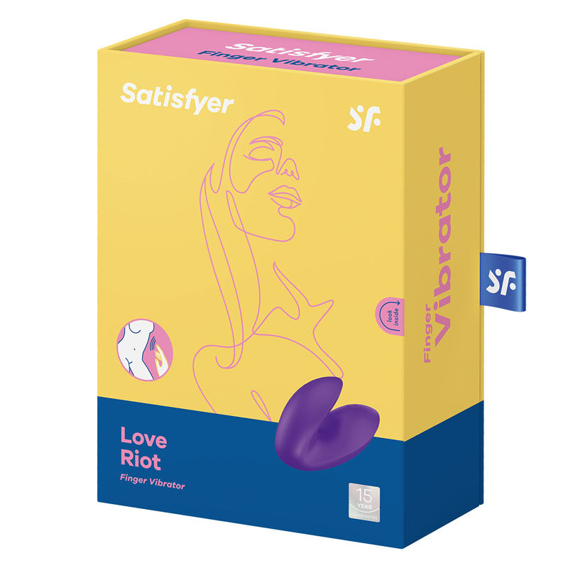 Satisfyer Love Riot Finger Stimulator - Purple