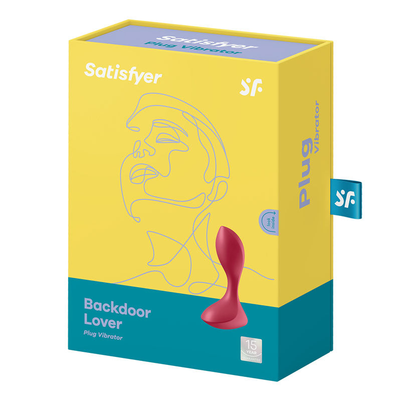 Satisfyer Backdoor Lover - Red Vibrating Butt Plug