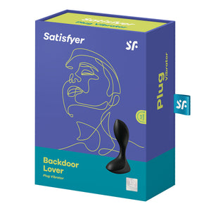 Satisfyer Backdoor Lover - Black Vibrating Butt Plug