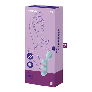 Satisfyer Tri Ball 2 Multi Vibrator - Light Blue