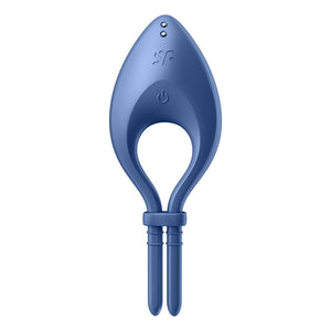Satisfyer Bullseye - Blue - Vibrating Adjustable Lasso Cock Ring
