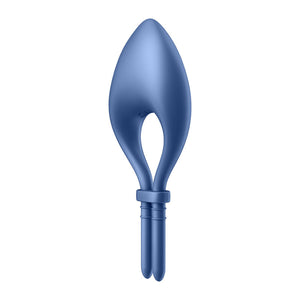 Satisfyer Bullseye - Blue - Vibrating Adjustable Lasso Cock Ring