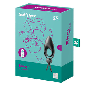 Satisfyer Sniper - Black - Vibrating Adjustable Lasso Cock Ring