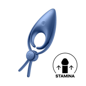 Satisfyer Sniper - Blue - Vibrating Adjustable Lasso Cock Ring