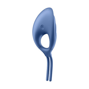 Satisfyer Swordsman - Blue - Vibrating Adjustable Lasso Cock Ring