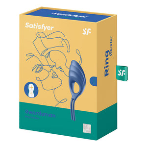 Satisfyer Swordsman - Blue - Vibrating Adjustable Lasso Cock Ring