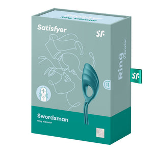 Satisfyer Swordsman - Cam Green - Vibrating Adjustable Lasso Cock Ring