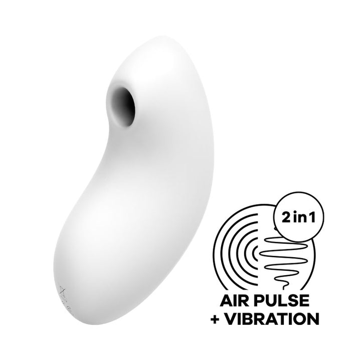 Satisfyer Vulva Lover 2 Air Pulse Clitoral Stimulator with Vibration - White