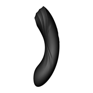 Satisfyer Curvy Trinity 4 - Black - Air Pulse Stimulator & Vibrator