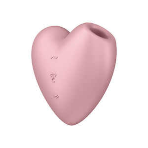 Satisfyer Cutie Heart - Light Red - Air Pulsation Stimulator with Vibration