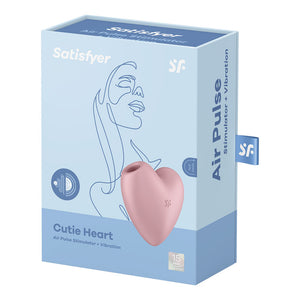 Satisfyer Cutie Heart - Light Red - Air Pulsation Stimulator with Vibration