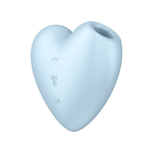 Satisfyer Cutie Heart - Blue - Air Pulsation Stimulator with Vibration