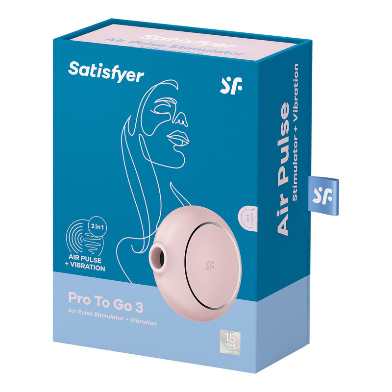 Satisfyer Pro 2 Go 3 Air Pulse Stimulator - Rose
