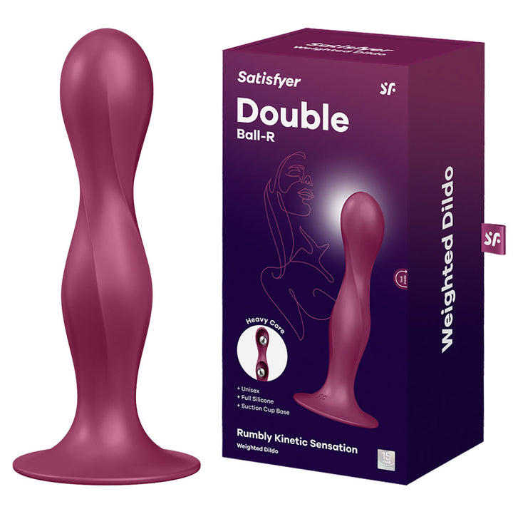 Satisfyer Doule Ball-R Anal Dildo - Red