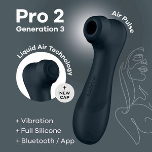 Satisfyer Pro 2 Gen 3 Clitoral Stimulator with App Control - Dark Grey