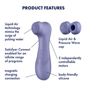 Satisfyer Pro 2 Gen 3 Clitoral Stimulator with App Control - Lilac