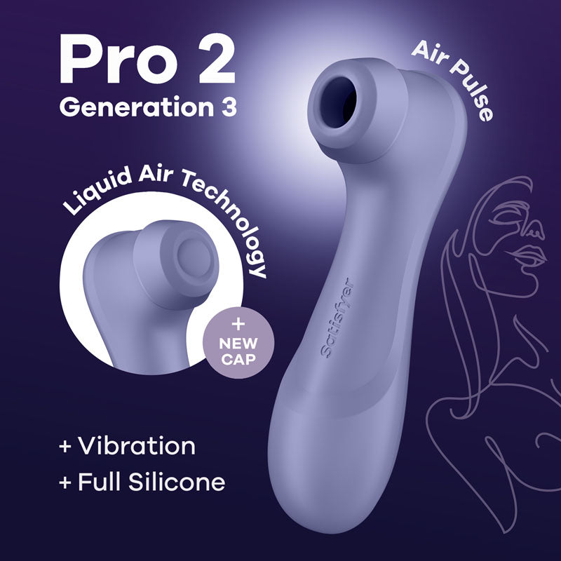 Satisfyer Pro 2 Gen 3 Touch-Free Clitoral Stimulator - Lilac