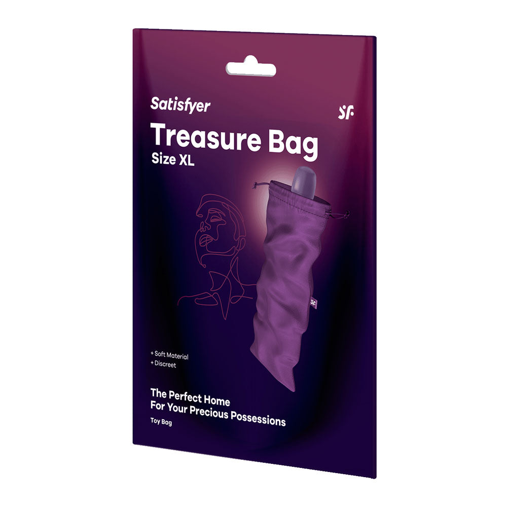 Satisfyer Treasure Toy Storage Bag - XLarge - Violet