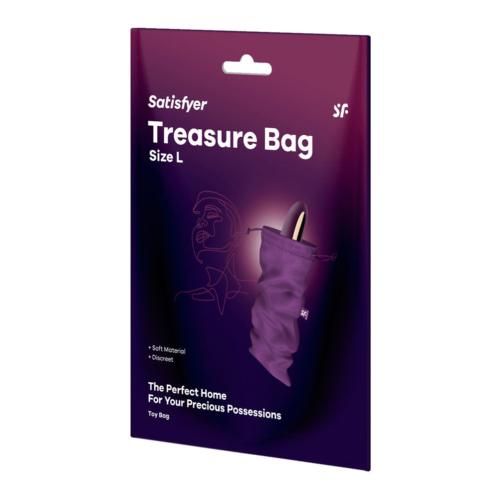 Satisfyer Treasure Toy Storage Bag - Large - Violet