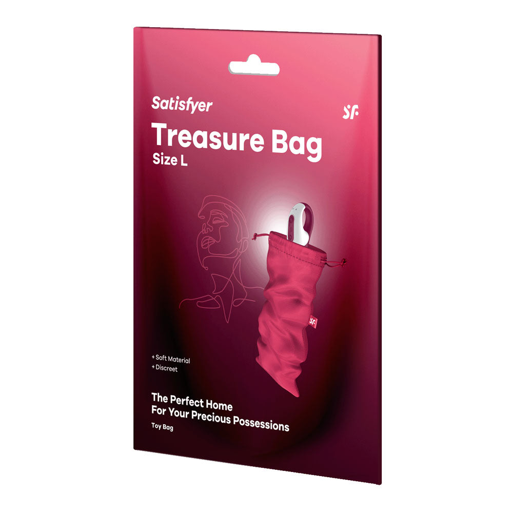 Satisfyer Treasure Toy Storage Bag - Large - Pink