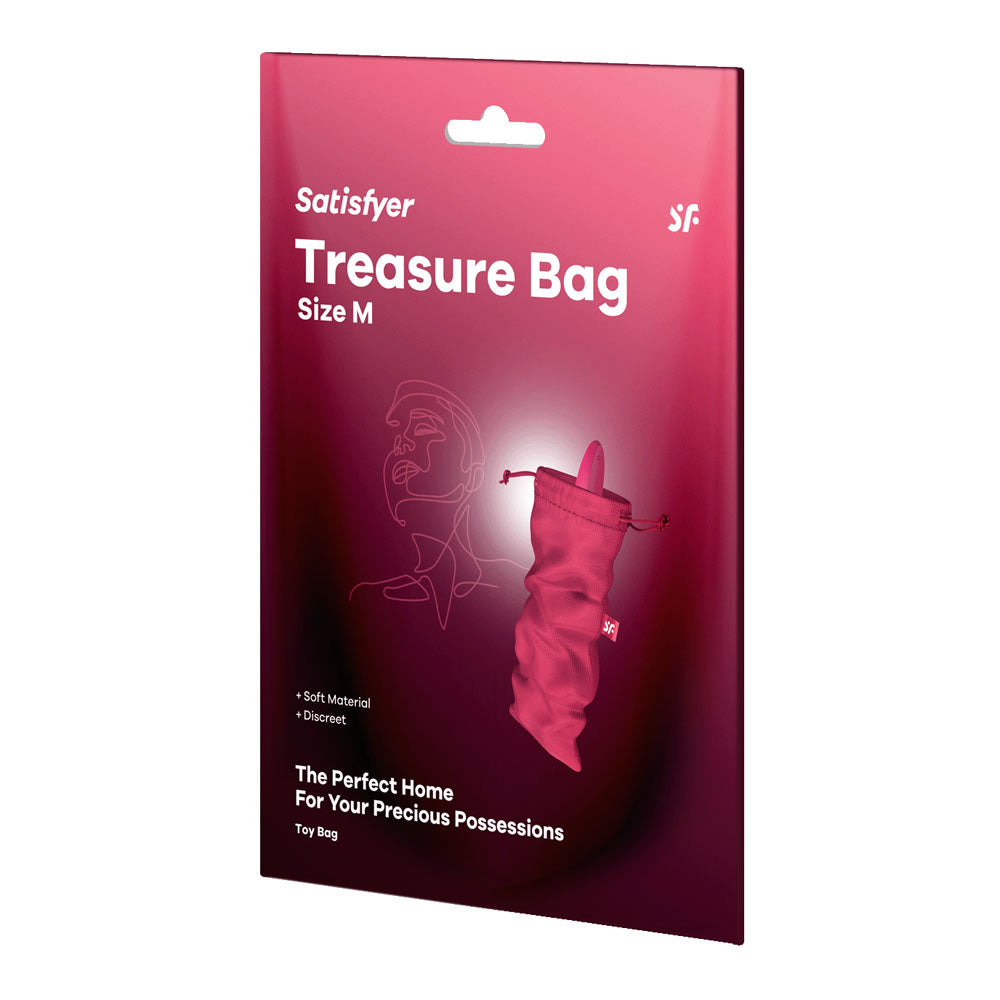 Satisfyer Treasure Toy Storage Bag - Medium - Pink