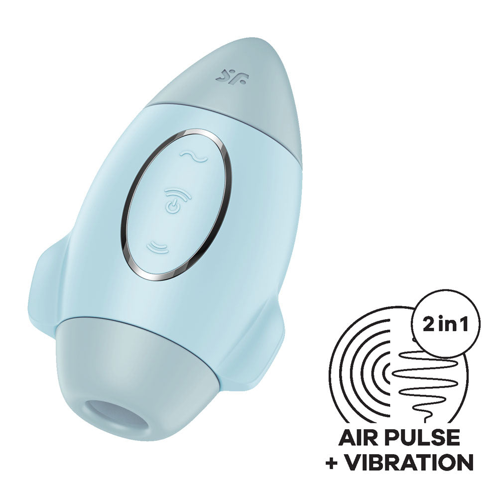 Satisfyer Mission Control - Vibrating Air Pulse Stimulator - Blue