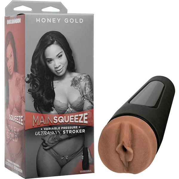 Main Squeeze Honey Gold Tanned Vagina Stroker