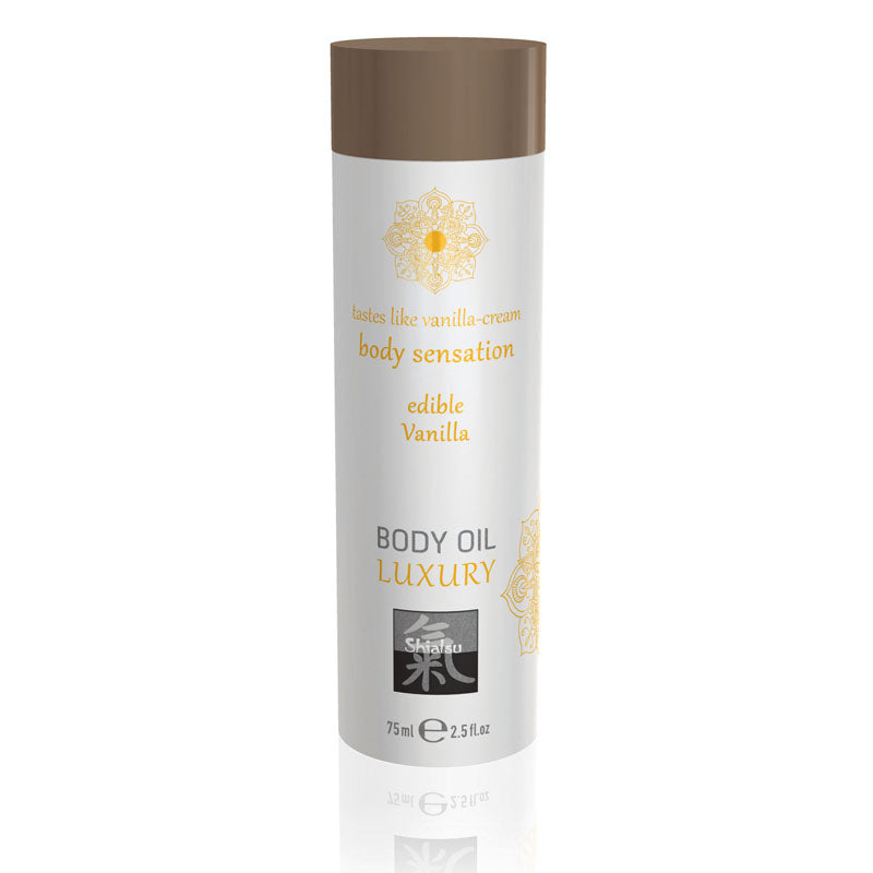 SHIATSU Edible Body Oil - Luxury - Vanilla 75ml