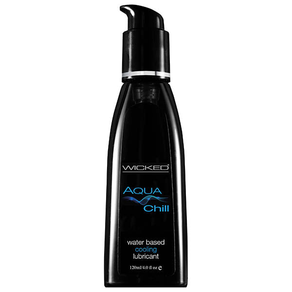 Wicked Aqua Chill - Cooling Water Based Lubricant - 120 ml (4 oz) Bottle