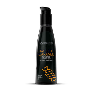 Wicked Aqua Salted Caramel Flavoured Water Based Lubricant - 120ml