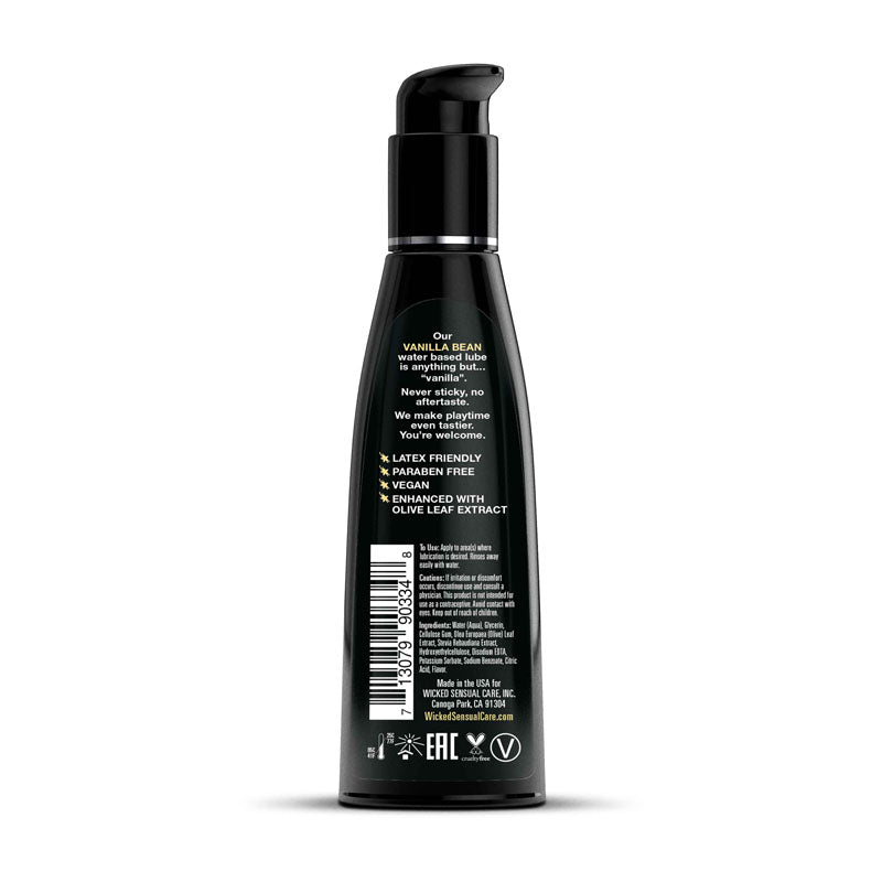 Wicked Aqua Vanilla Bean Water Based Lubricant - 120ml