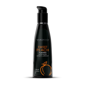 Wicked Aqua Sweet Peach  Flavoured Water Based Lubricant - 120ml