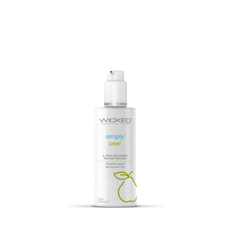 Wicked Simply Aqua Pear Flavoured Water Based Lubricant - 70ml