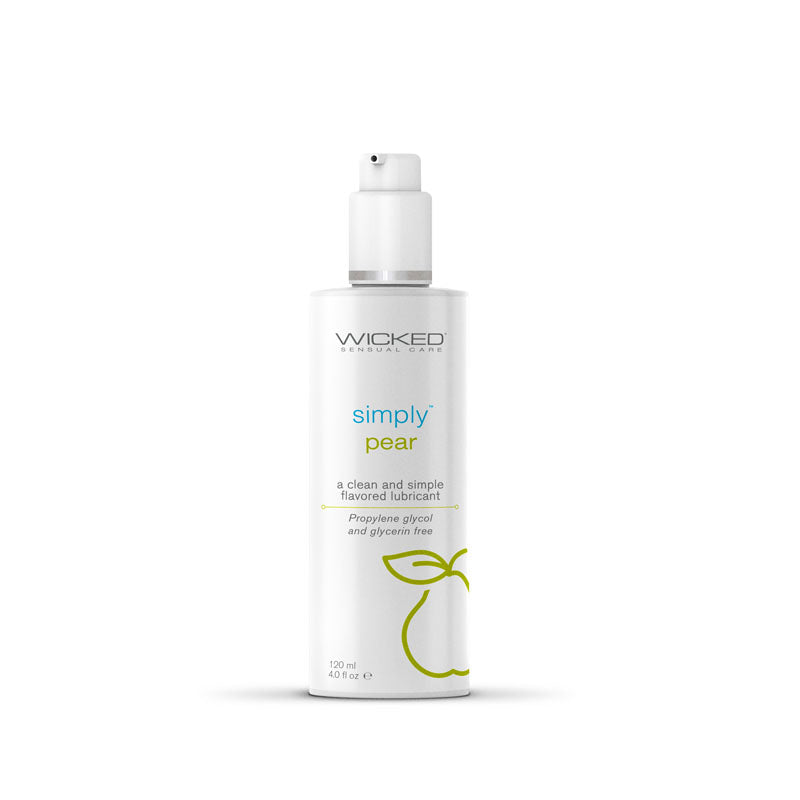 Wicked Simply Aqua Pear Flavoured Water Based Lubricant - 120ml