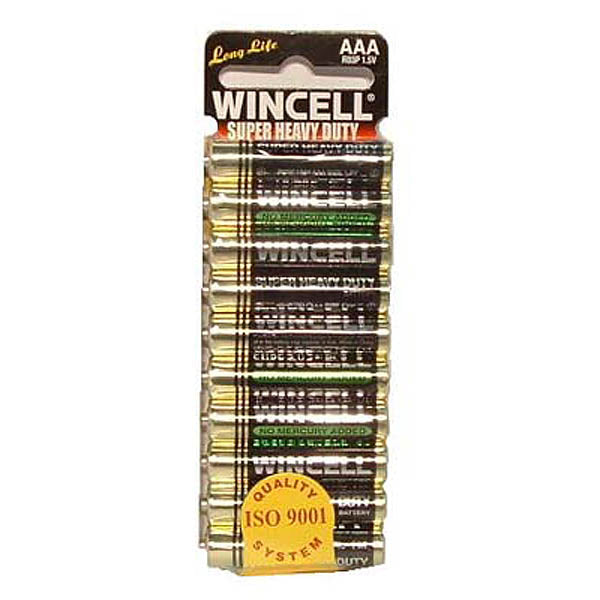 Wincell AAA Super Heavy Duty Batteries - 10 Pack