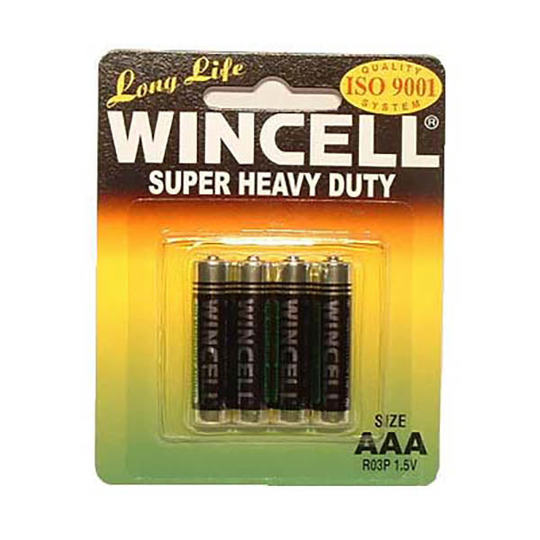Wincell Aaa Super Heavy Duty Batteries - Super Heavy Duty Batteries - AAA 4 Pack