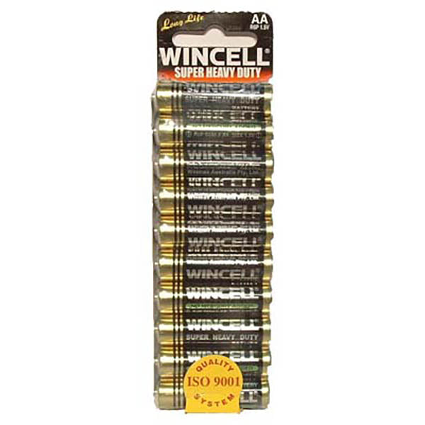 Wincell AA Super Heavy Duty Batteries 10 Pack