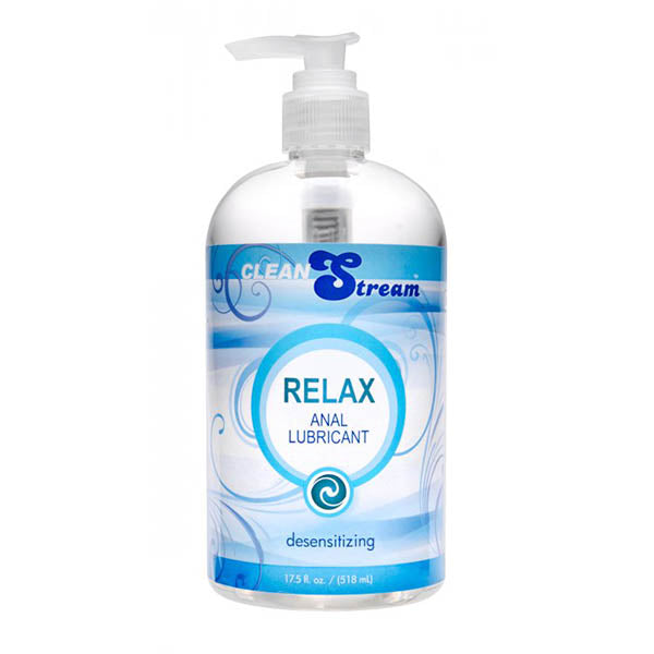 CleanStream Relax Anal Lubricant - Desensitising Lubricant - 518mls Pump Bottle