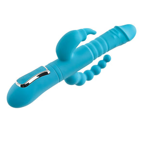 Adam & Eve Eves Thrusting Triple Joy Rabbit with Anal Tickler - Teal