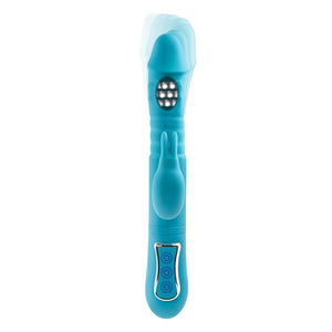 Adam & Eve Eves Thrusting Triple Joy Rabbit with Anal Tickler - Teal