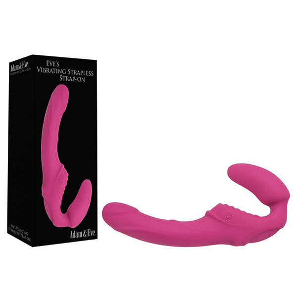 Adam & Eve Eve's Vibrating Strapless Strap-On - Pink