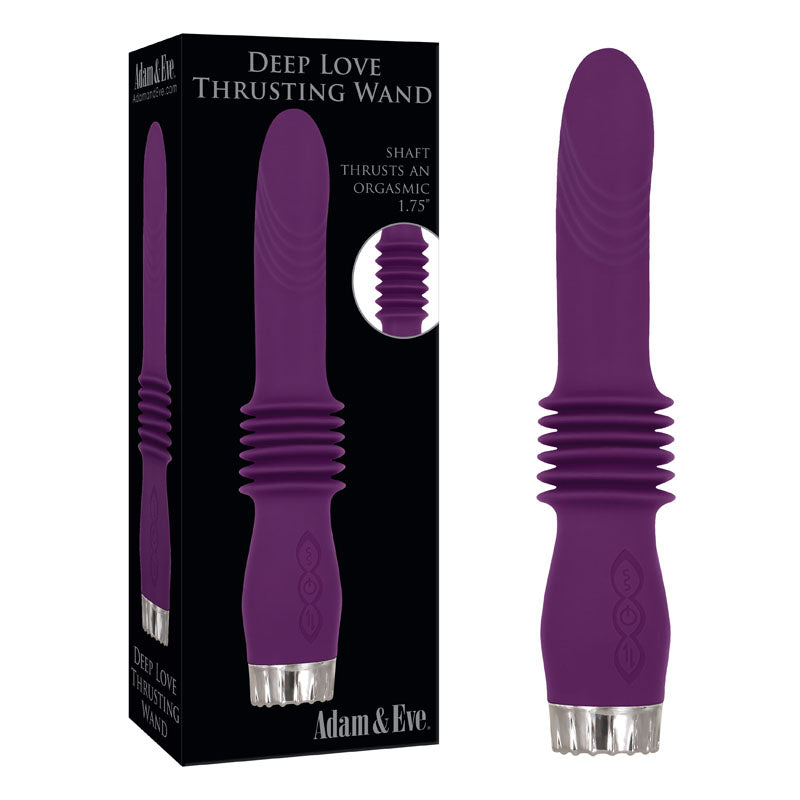 Adam & Eve Deep Love Thrusting Wand - Purple