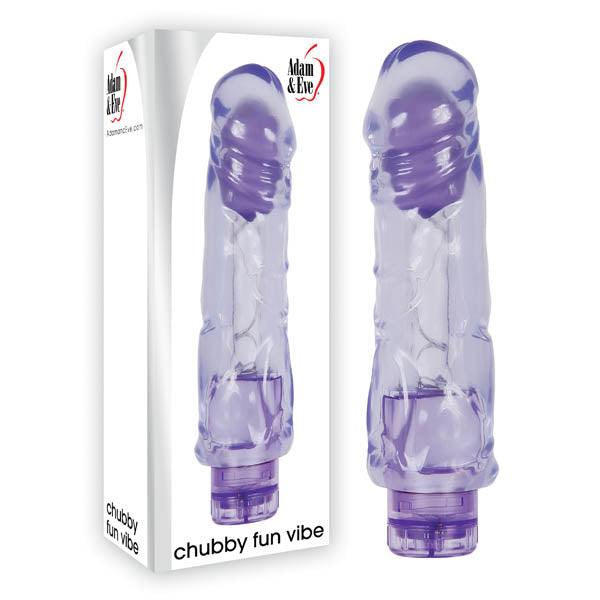 Adam & Eve Chubby Fun Purple Thick Vibrator