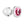 Adam & Eve Pink Gem Medium Glass Butt Plug - Clear