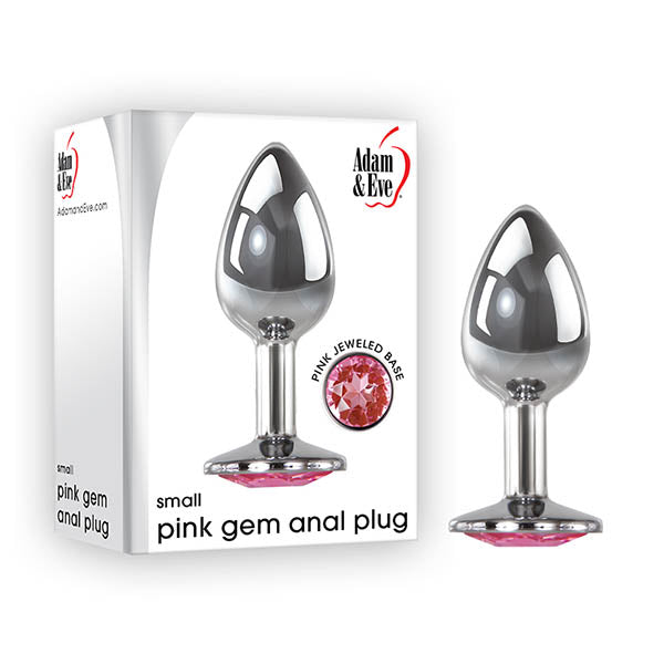 Adam & Eve Pink Gem Small Metal Butt Plug