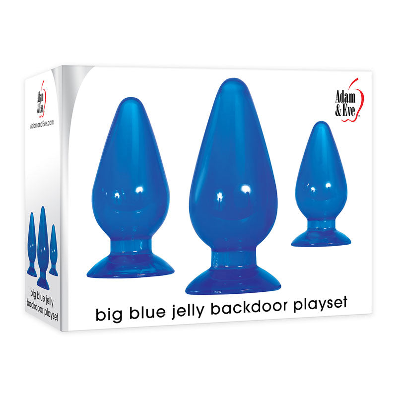 Adam & Eve Big Blue Jelly Backdoor Playset - 3 Sizes