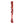Adam & Eve Sweetheart Swirl Glass Dildo - Clear/Red