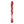 Adam & Eve Sweetheart Swirl Glass Dildo - Clear/Red