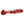 Adam & Eve Sweetheart Swirl Glass Dildo - Clear/Red